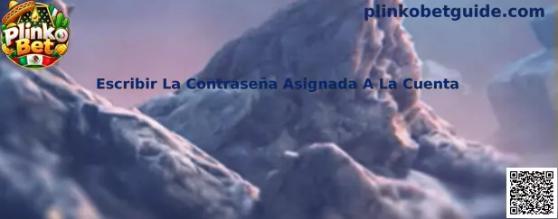 Guía para escribir la contraseña asignada a la cuenta