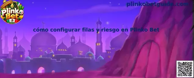 Imagen ilustrativa de la configuración de filas y niveles de riesgo en Plinko Bet
