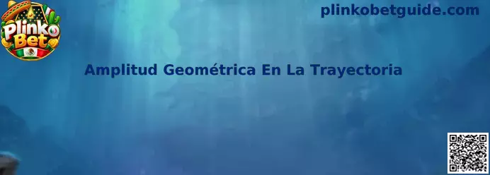 Representación de la amplitud geométrica de una trayectoria de Plinko entre filas de clavijas