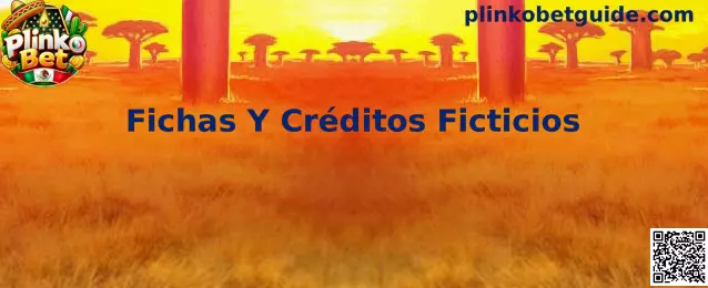 Ilustración de fichas y créditos ficticios en una experiencia gratuita de Plinko Bet